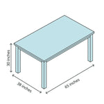 Load image into Gallery viewer, Luxury Upholstery Teak Wood Dining Table Set Mid-Century Modern