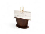 Load image into Gallery viewer, Luxury Walnut Marble Dining Table