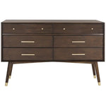 Load image into Gallery viewer, Lyla 6 Drawer Dresser in Dark Brown-GCC Home Center