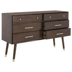 Load image into Gallery viewer, Lyla 6 Drawer Dresser in Dark Brown-GCC Home Center