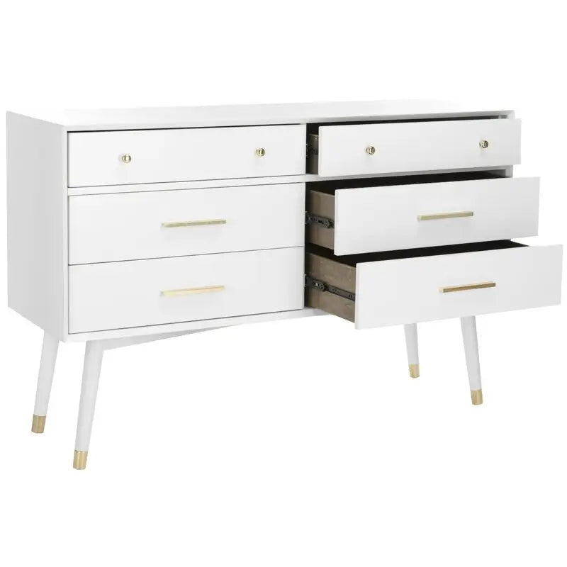 Lyla 6 Drawer Dresser in Dark Brown-GCC Home Center