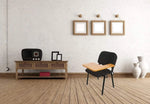 Load image into Gallery viewer, Mahmayi Gamma 502W Student Chair – Durable Metal Legs - Padded Seat Cushion - Student Writing Chair - Ergonomic Design - (Black)