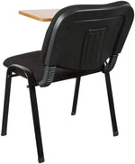 Load image into Gallery viewer, Mahmayi Gamma 502W Student Chair – Durable Metal Legs - Padded Seat Cushion - Student Writing Chair - Ergonomic Design - (Black)