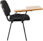 Load image into Gallery viewer, Mahmayi Gamma 502W Student Chair – Durable Metal Legs - Padded Seat Cushion - Student Writing Chair - Ergonomic Design - (Black)