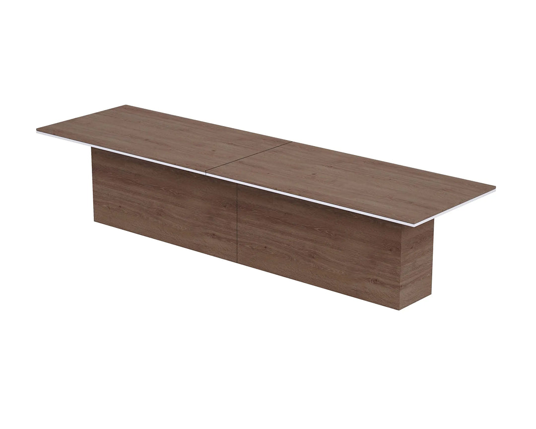 Mahmayi Modern Conference Table, Office Meeting Table, Conference Meeting Room Table - Light Concrete, 480CM