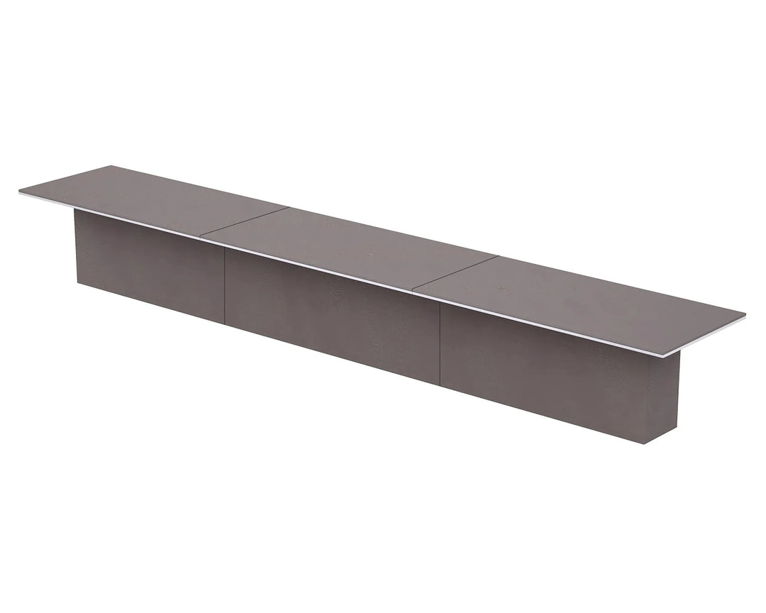 Mahmayi Modern Conference Table, Office Meeting Table, Conference Meeting Room Table - Light Concrete, 480CM