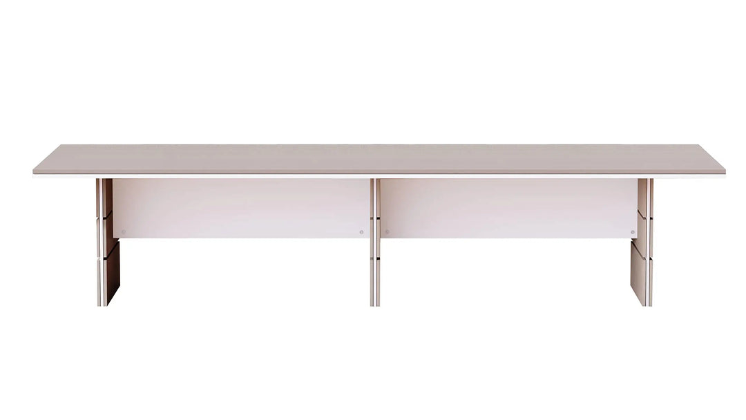 Mahmayi Modern Conference Table, Office Meeting Table, Conference Meeting Room Table - Light Concrete, 480CM