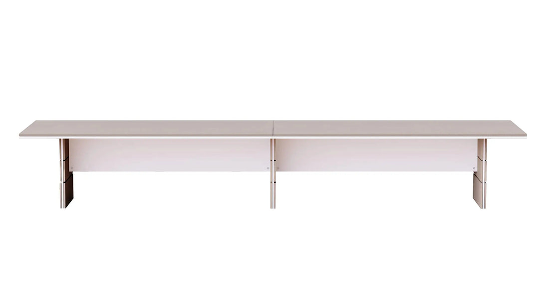Mahmayi Modern Conference Table, Office Meeting Table, Conference Meeting Room Table - Light Concrete, 480CM
