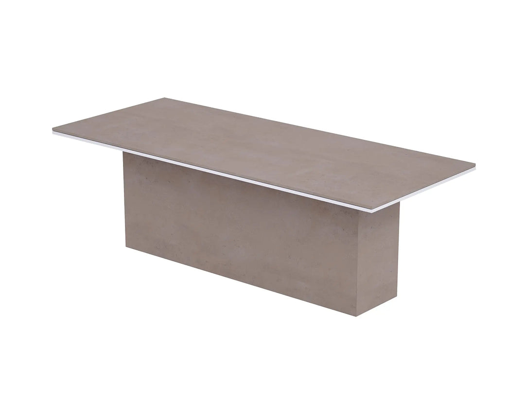 Mahmayi Modern Conference Table, Office Meeting Table, Conference Meeting Room Table - Light Concrete, 480CM
