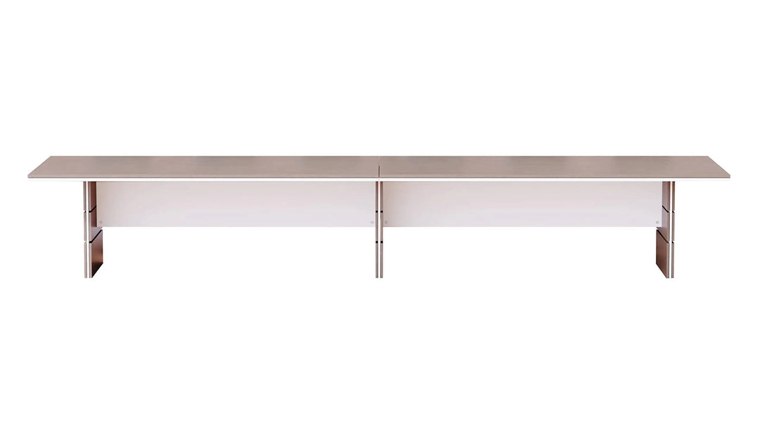 Mahmayi Modern Conference Table, Office Meeting Table, Conference Meeting Room Table - Light Concrete, 480CM
