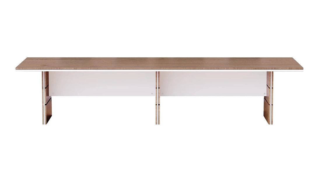 Mahmayi Modern Conference Table, Office Meeting Table, Conference Meeting Room Table - Light Concrete, 480CM