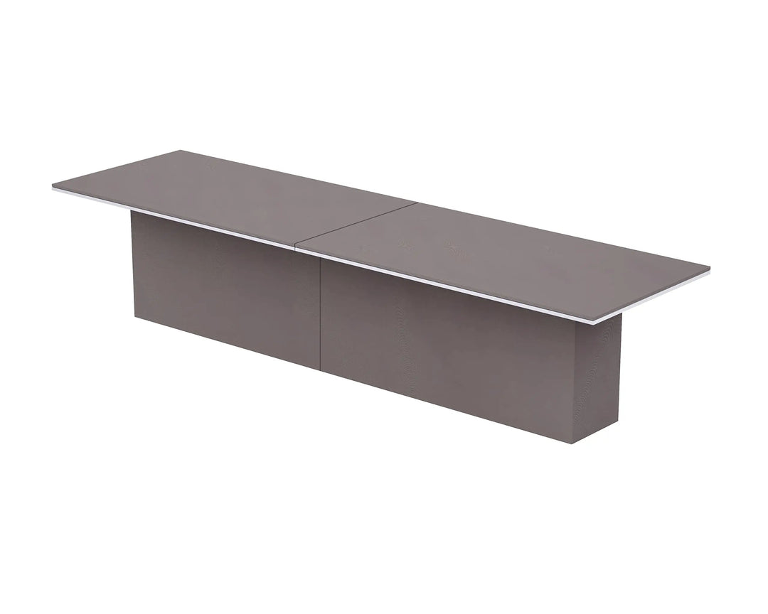 Mahmayi Modern Conference Table, Office Meeting Table, Conference Meeting Room Table - Light Concrete, 480CM