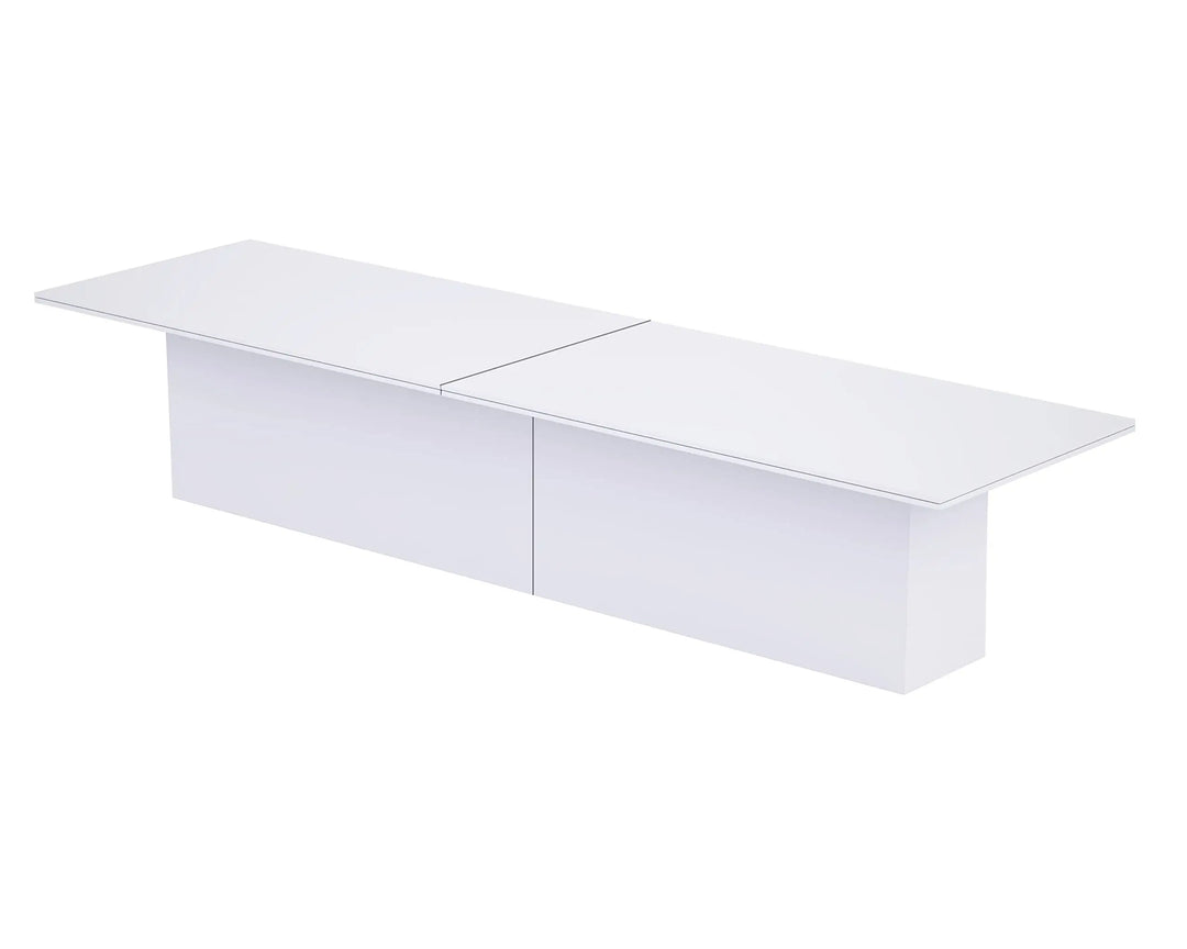 Mahmayi Modern Conference Table, Office Meeting Table, Conference Meeting Room Table - Light Concrete, 480CM