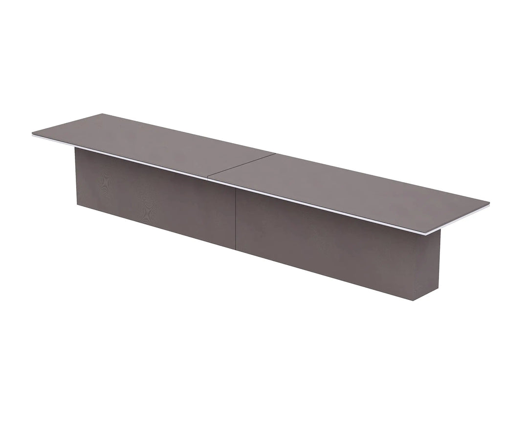 Mahmayi Modern Conference Table, Office Meeting Table, Conference Meeting Room Table - Light Concrete, 480CM