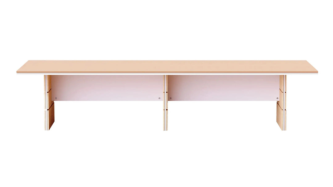 Mahmayi Modern Conference Table, Office Meeting Table, Conference Meeting Room Table - Light Concrete, 480CM