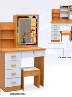 Load image into Gallery viewer, Makeup Vanity Desk Dressing Table-Oak White-GCC Home Center