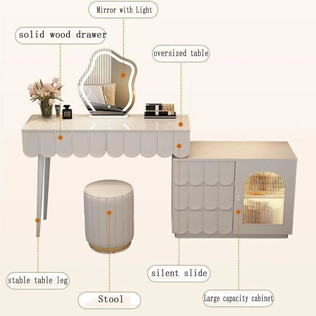 Makeup Vanity Dressing Table Set-GCC Home Center