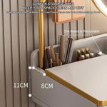 Load image into Gallery viewer, Makeup Vanity Table Dressing Table Vanity Desk with Round Mirror, White-GCC Home Center