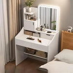 Load image into Gallery viewer, Makeup Vanity Table Dressing Table Flip Mirror With Drawers-GCC Home Center