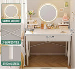 Load image into Gallery viewer, Makeup Vanity Table Dressing Table Flip Mirror With Drawers-GCC Home Center