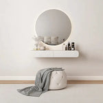 Load image into Gallery viewer, Makeup Vanity With Mirror and Pouf-GCC Home Center
