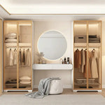 Load image into Gallery viewer, Makeup Vanity With Mirror and Pouf-GCC Home Center