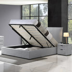 Load image into Gallery viewer, Malta King Bed (With Hydraulic Storage) – Grey