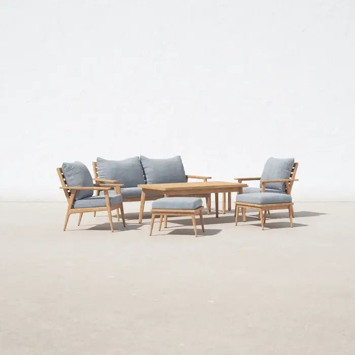 Marsily 6 Person Outdoor Seating Set with Coffee Table