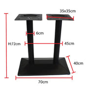 Jilphar Furniture Matte Black Coated Dual Column Base JP3023-GCC Home Center