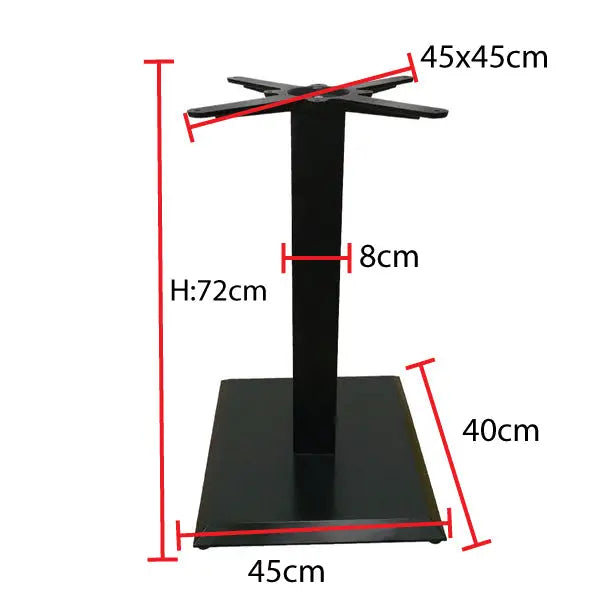 Jilphar Furniture Matte Black Coated Table Base JP3016-GCC Home Center