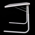 Load image into Gallery viewer, McMoLa Foldable Assembled Table TV Tray Portable Folding Snack Table - Adjustable Sofa Side Table, Bed Laptop Desk Table for Breakfast Home Use White