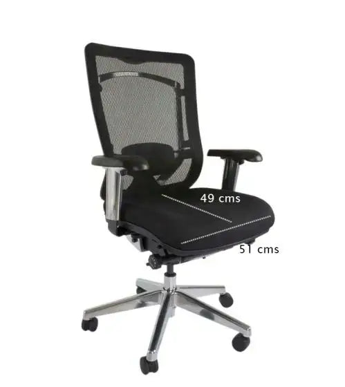 Medium Back Ergonomic Mesh Chair Black-GCC Home Center