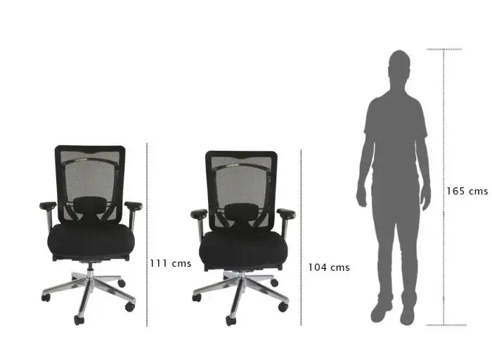 Medium Back Ergonomic Mesh Chair Black-GCC Home Center