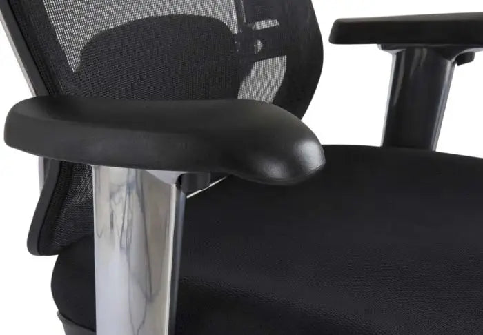 Medium Back Ergonomic Mesh Chair Black-GCC Home Center