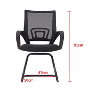 Mesh Modern Ergonomic Executive Visitor Chair - Black-GCC Home Center