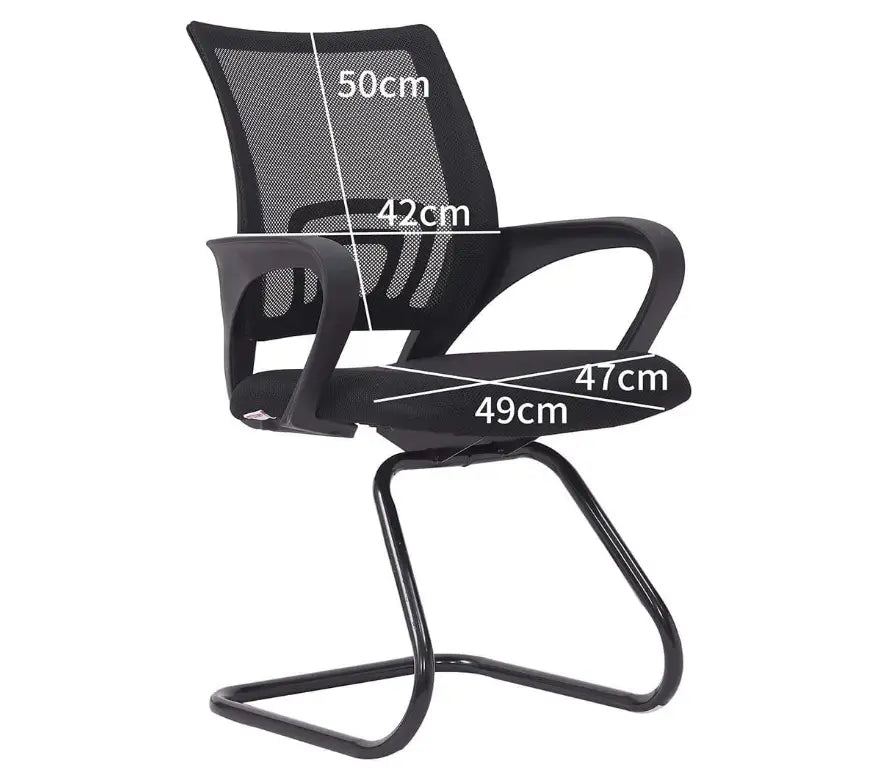 Mesh Modern Ergonomic Executive Visitor Chair - Black-GCC Home Center