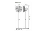 Load image into Gallery viewer, Metal Pedestal Fan, Standing Fan Adjustable Height Up To 1,300 mm, 3 Speeds