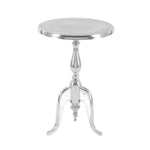Load image into Gallery viewer, Metal Small Turned Accent Table with Scroll Legs