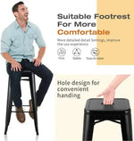 Load image into Gallery viewer, Metal Stackable Bar-Home Kitchen Stool - Black-GCC Home Center