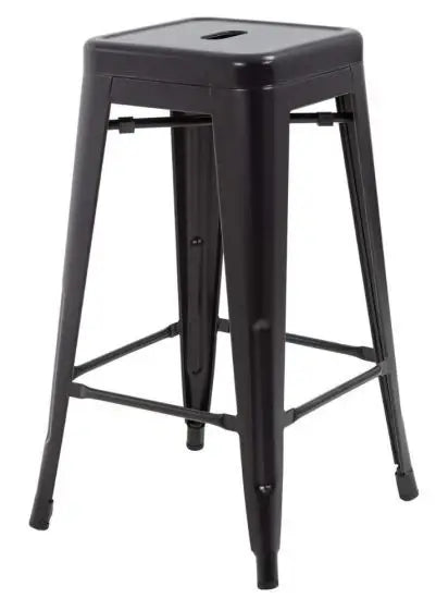 Metal Stackable Bar-Home Kitchen Stool - Black-GCC Home Center