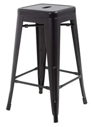 Metal Stackable Bar-Home Kitchen Stool - Black-GCC Home Center