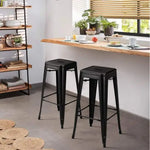 Load image into Gallery viewer, Metal Stackable Bar-Home Kitchen Stool - Black-GCC Home Center