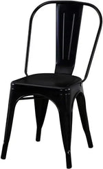 Load image into Gallery viewer, Metal Stackable Dining Chairs for Indoor, Outdoor &amp; Kitchen Chair - Black-GCC Home Center