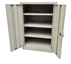 Metal Storage Cabinet – Steel Cabinet with Doors, 60×40×90 cm