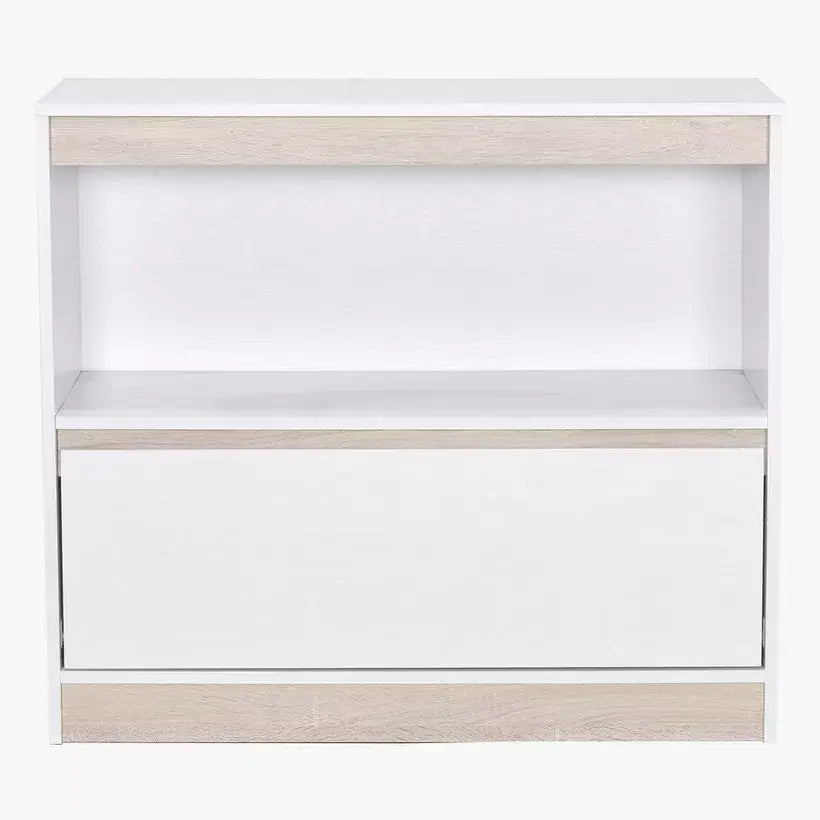 Mid Sleeper Single Bed with Study Desk and Storage - 90x190 cm-GCC Home Center