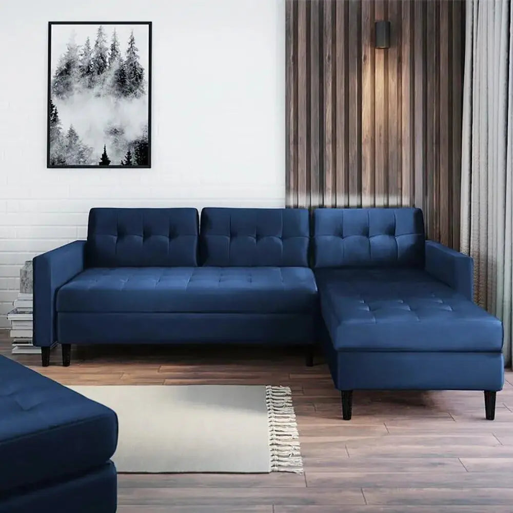 Mikkara Sleeper Corner Sofa Bed (Green)-GCC Home Center