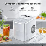 Load image into Gallery viewer, Arabian Mall Portable Mini Ice Maker Machine with Durable Compressor – Metallic Silver