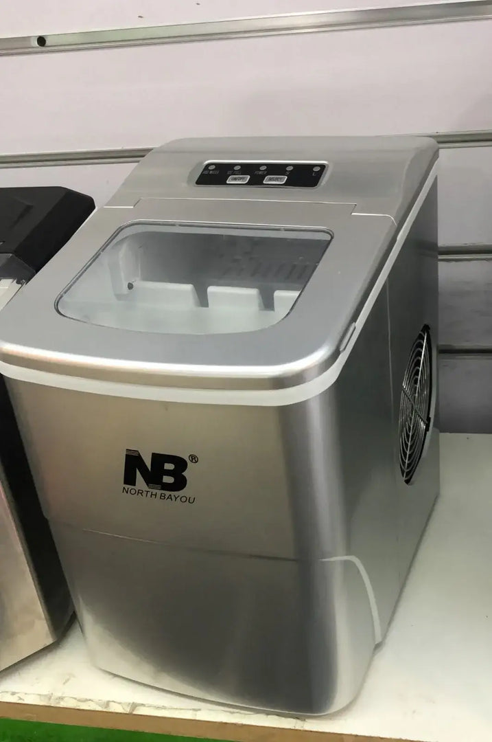 Arabian Mall Portable Mini Ice Maker Machine with Durable Compressor – Metallic Silver