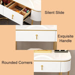 Load image into Gallery viewer, Mini Modern Nordic Style Dressing Table - Light Luxury, Exquisite Storage Design, Small Makeup Table for Your Beauty Space-GCC Home Center