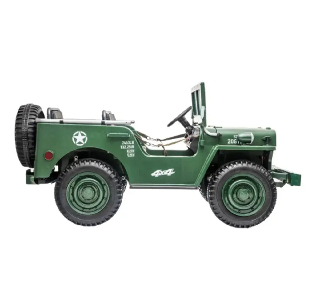 Mini Willys Buggy Electric Ride on Jeep 24 V With 3 Seats for Kids